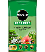 Load image into Gallery viewer, MIRACLE-GRO® PEAT FREE PREMIUM CACTUS, SUCCULENT &amp; BONSAI COMPOST
